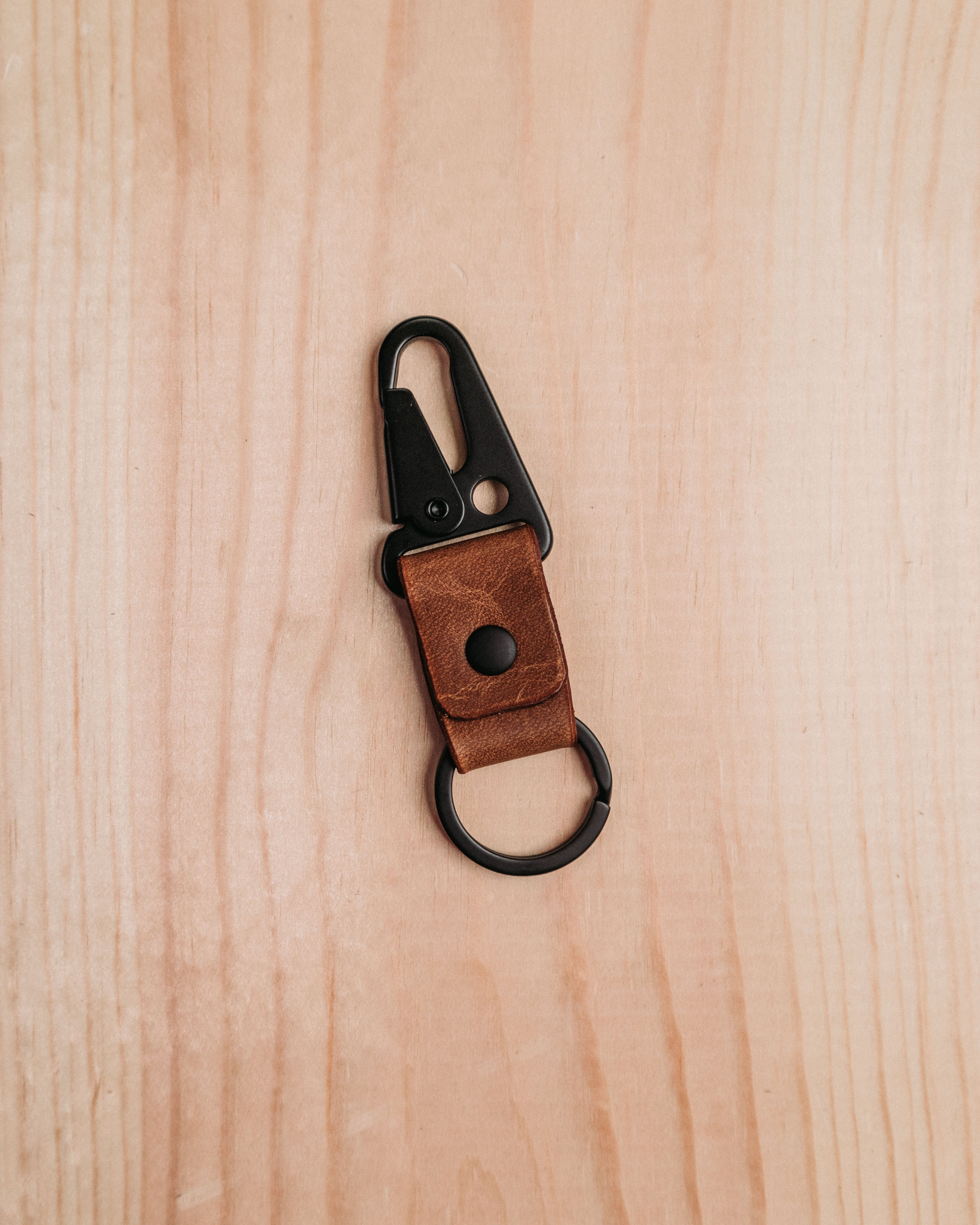 Leather Keychain - English Tan